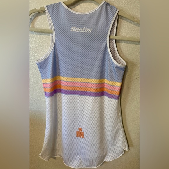 Santini Ironman Cycling Triathlon Jersey Tank Top Women’s Sz Medium Run Running - Picture 2 of 3
